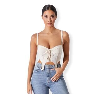 Sold Out Cream Corset Top Oh Polly